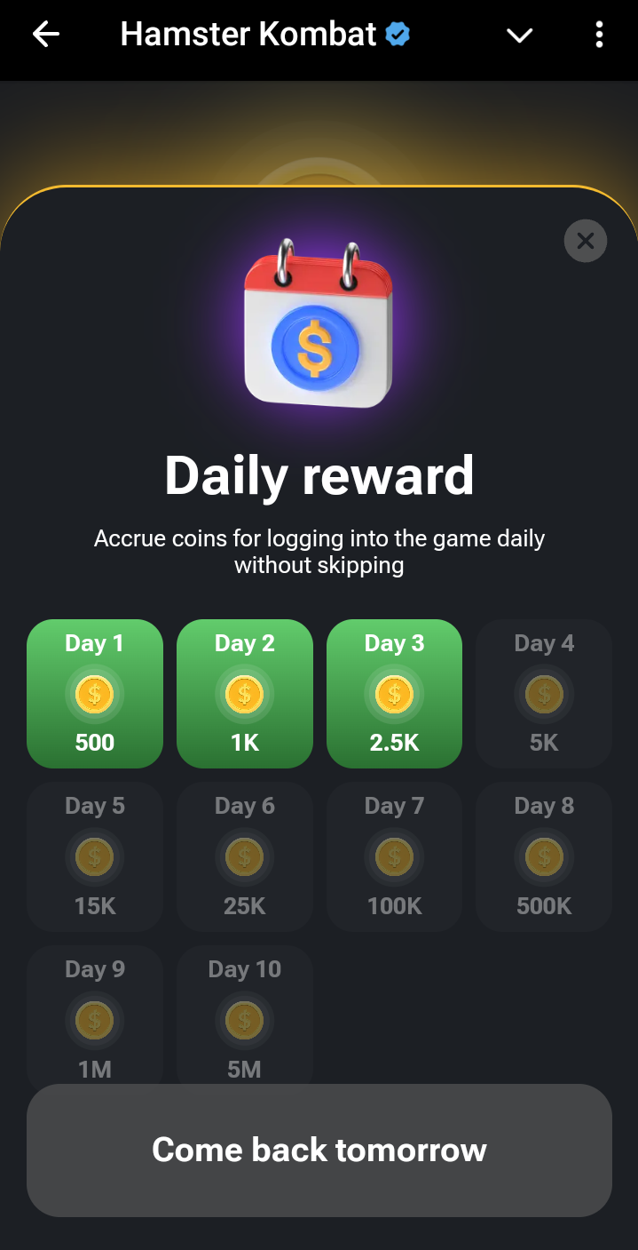 Hamster Kombat Daily combo