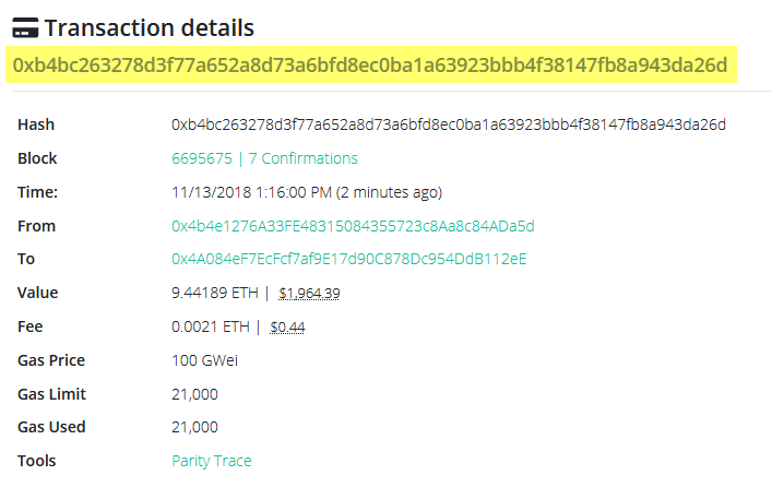 What is a Transaction Hash