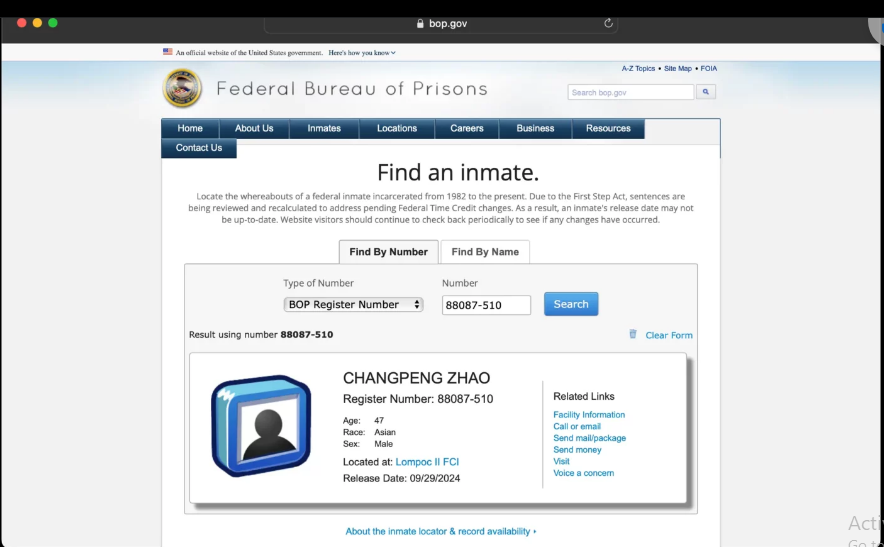CZ Bureau of Prison Profile