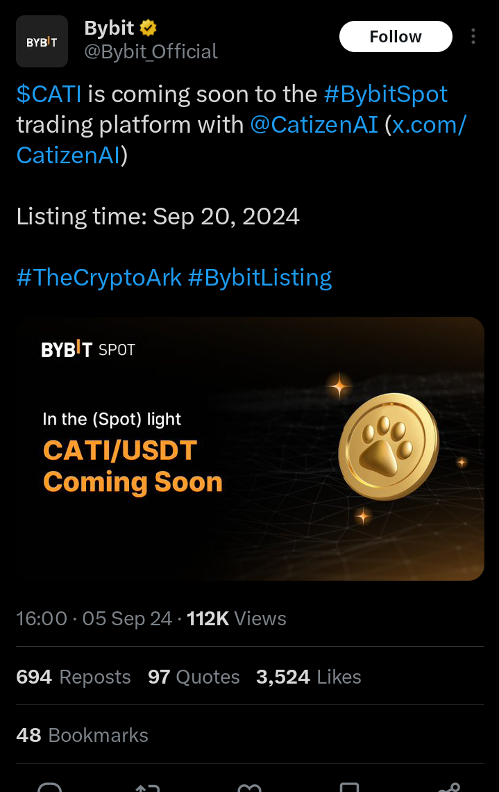Catizen Listing Date