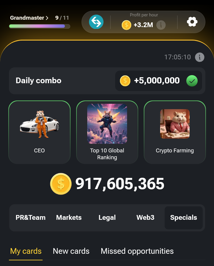 Hamster Kombat Daily Combo for September 6